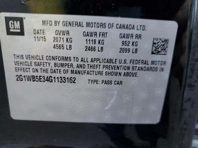 2G1WB5E34G1133162 | 2016 CHEVROLET IMPALA