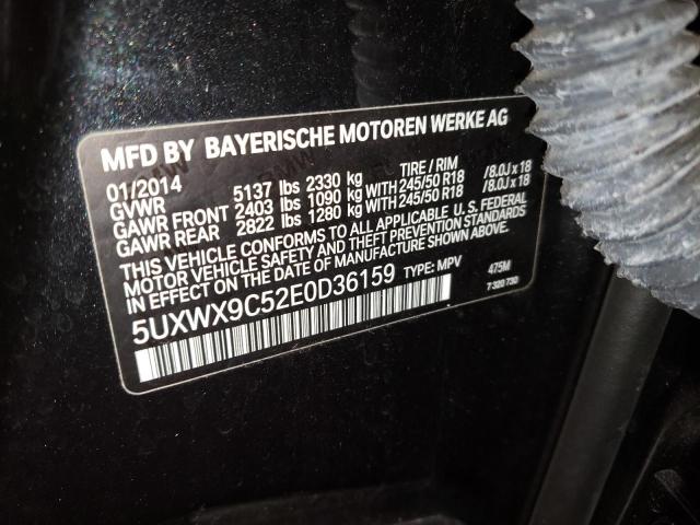 VIN 5UXWX9C52E0D36159 2014 BMW X3, Xdrive28I no.12