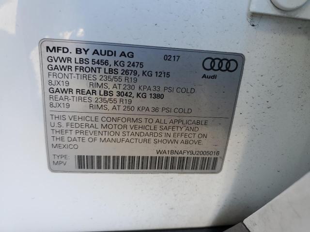 WA1BNAFY9J2005016 2018 AUDI Q5, photo no. 12