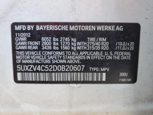 VIN 5UXZV4C52D0B20607 2013 BMW X5, Xdrive35I no.13