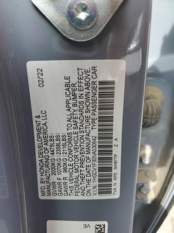 1HGCV1F30NA030642 | 2022 HONDA ACCORD SPO