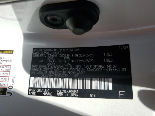 2021 LEXUS RX 350 L L - JTJJZKEA2M2020782