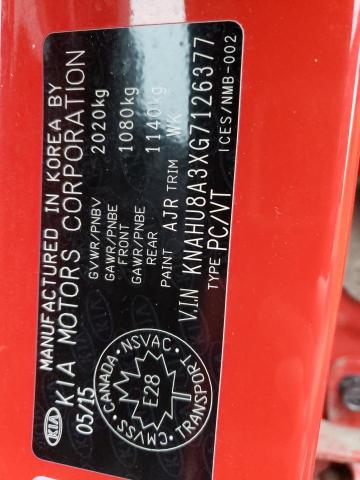 2016 KIA RONDO KNAHU8A3XG7126377