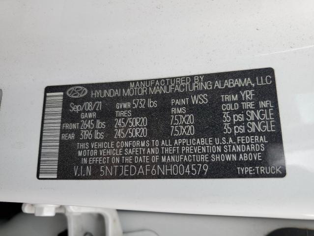 2022 HYUNDAI SANTA CRUZ - 5NTJEDAF6NH004579