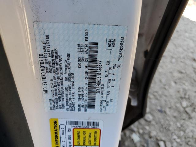 3FA6P0HD5FR136877 Ford FUSION SE