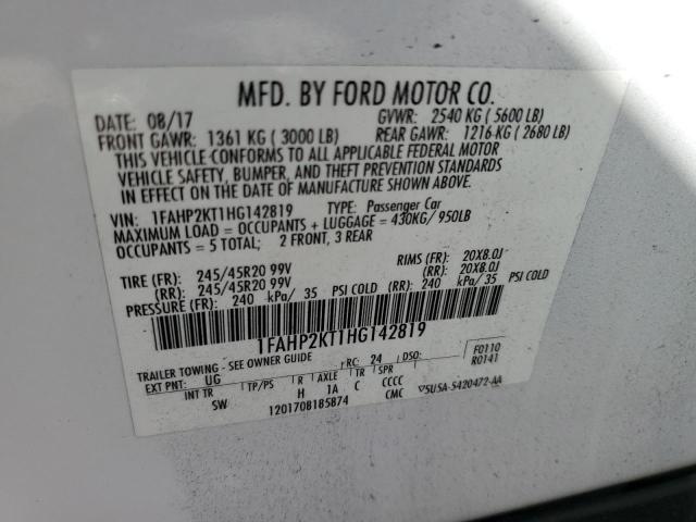 1FAHP2KT1HG142819 Ford TAURUS SHO