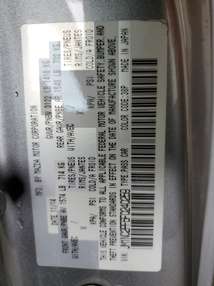 JM1NC2PF6F0240259 2015 Mazda Mx-5 Miata Grand Touring