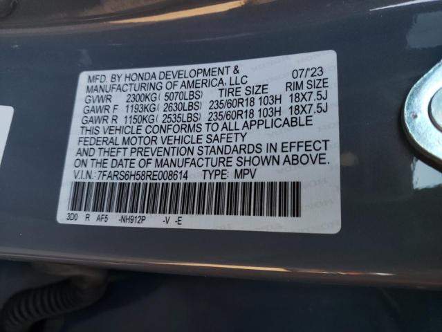 7FARS6H58RE008614 Honda Cr-v Sport