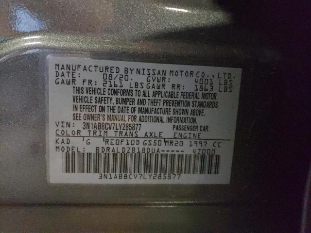 3N1AB8CV7LY285877 | 2020 NISSAN SENTRA SV