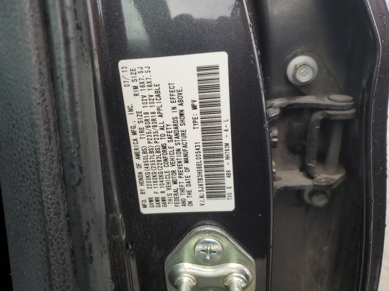 5J8TB3H56EL005431 2014 Acura Rdx Technology