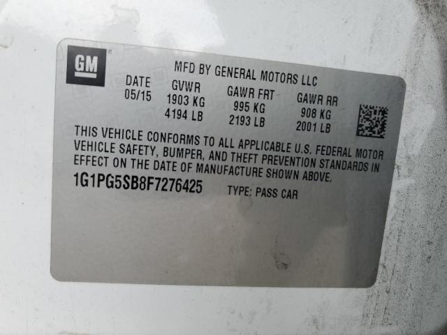 2015 CHEVROLET CRUZE LTZ - 1G1PG5SB8F7276425