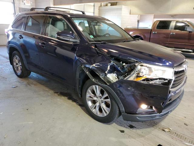 VIN 5TDJKRFHXES051459 2014 Toyota Highlander, Xle no.4