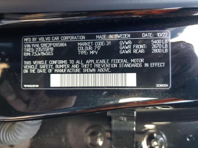 2023 VOLVO XC60 PLUS YV4L12RE2P1265864