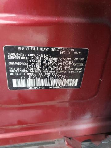 JF2SJADC2FH819720 | 2015 SUBARU FORESTER 2