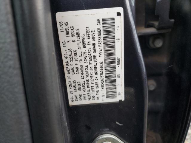 1HGCM56757A064432 | 2007 Honda accord ex