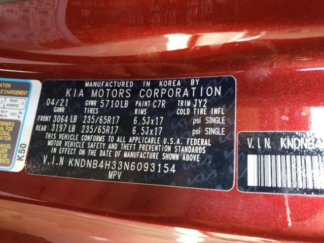 2022 KIA CARNIVAL L - KNDNB4H33N6093154