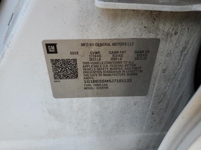 2018 CHEVROLET CRUZE LT - 1G1BE5SM5J7191133