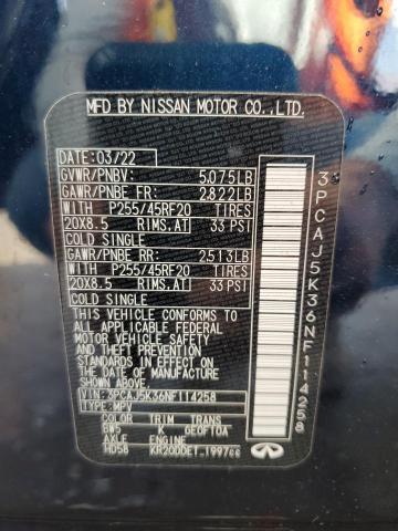 2022 INFINITI QX55 ESSEN 3PCAJ5K36NF114258