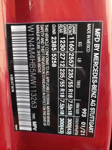 W1N4M4HB5MW113263 Mercedes-Benz Glb 250 4matic