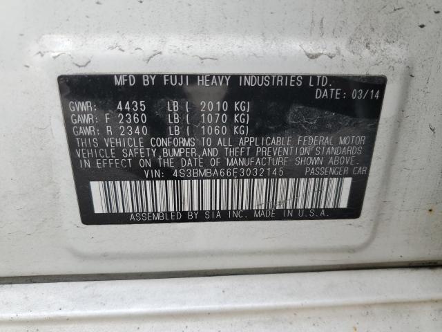 4S3BMBA66E3032145 Subaru Legacy 2.5i