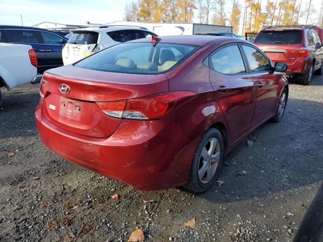 KMHDH4AE5CU202482 Auction: COPART Lot: 75548633 Location: WA - NORTH SEATTLE KMHDH4AE5CU202482 HYUNDAI ELANTRA 2012 RED Photo 3