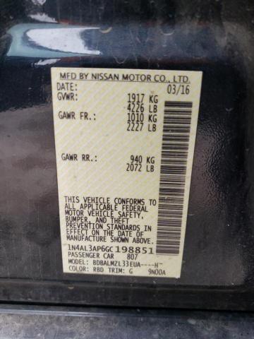 1N4AL3AP6GC198851 2016 Nissan Altima 2.5