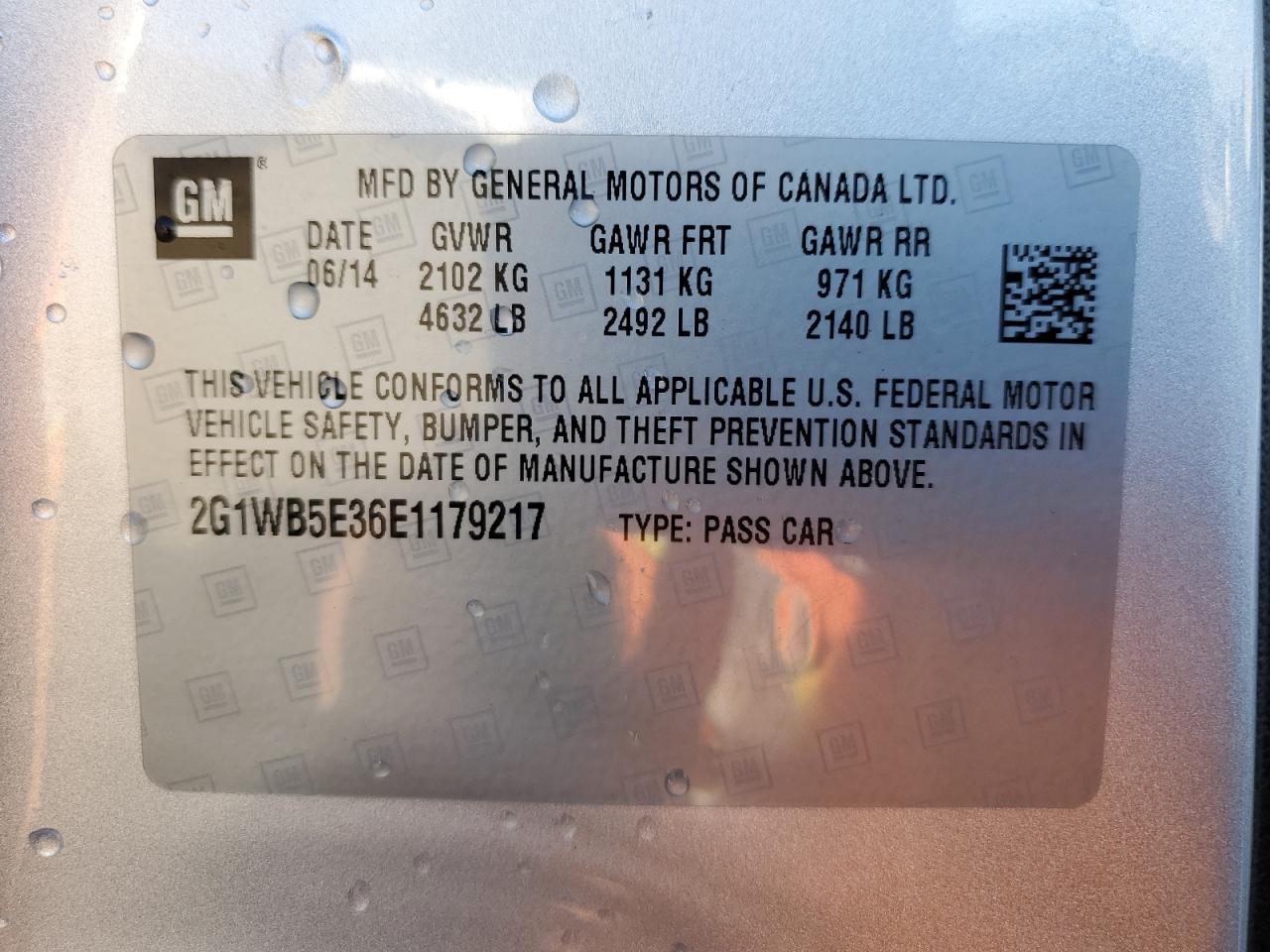 2G1WB5E36E1179217 2014 Chevrolet Impala Limited Lt 2G1WB5E36E1179217 2014 Chevrolet Impala Limited Lt