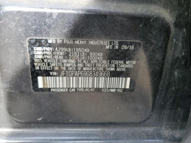 JF1GPAP69G8349668 Subaru Impreza Sport Premium