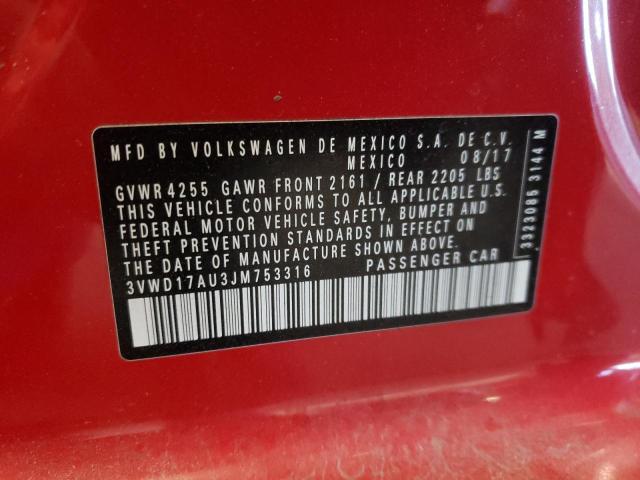 2018 VOLKSWAGEN GOLF SPORT - 3VWD17AU3JM753316
