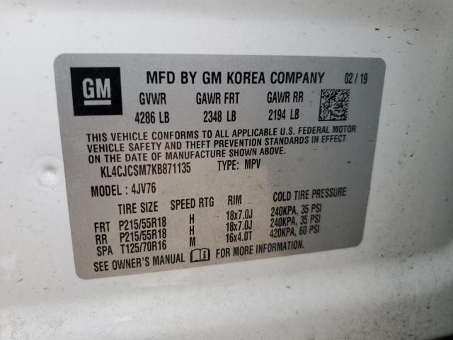 2019 BUICK ENCORE ESS - KL4CJCSM7KB871135