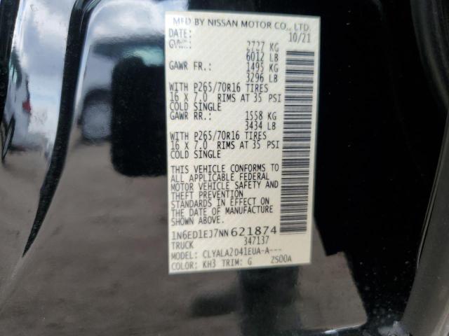 1N6ED1EJ7NN621874 Nissan FRONTIER S