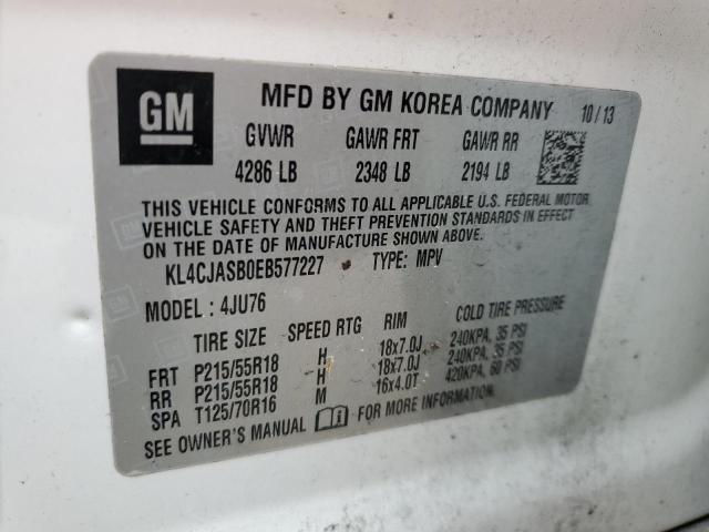KL4CJASB0EB577227 Buick Encore