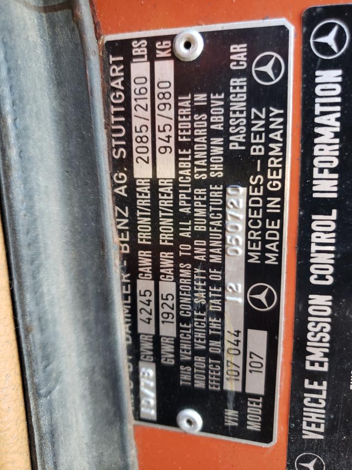 10704412050720 10704412050720 1979 Mercedes-Benz 450 Sl