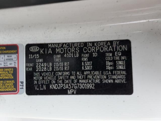 KNDJP3A57G7301992 | 2016 KIA SOUL +