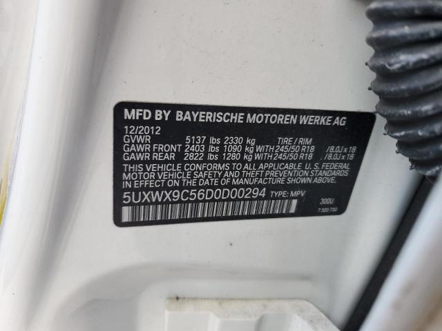 VIN 5UXWX9C56D0D00294 2013 BMW X3, Xdrive28I no.12