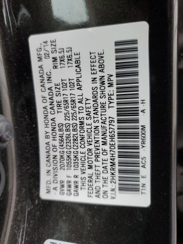 2HKRM4H70EH657797 | 2014 HONDA CR-V EXL