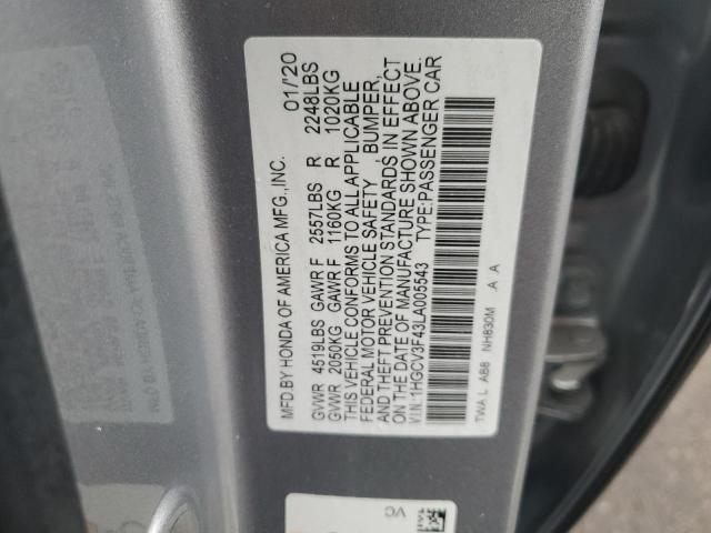2020 HONDA ACCORD HYB - 1HGCV3F43LA005543