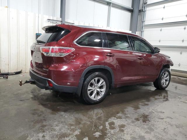 VIN 5TDJKRFH5FS077792 2015 Toyota Highlander, Xle no.3