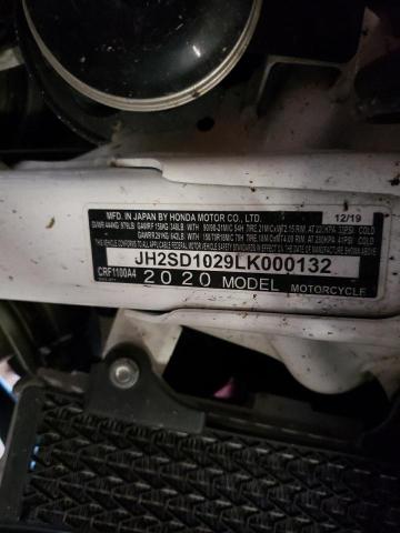 2020 HONDA CRF1100 A4 JH2SD1029LK000132