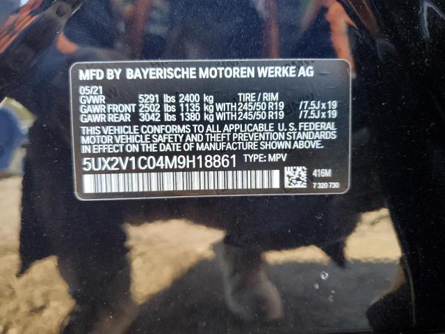  BMW X4 2021 Чорний