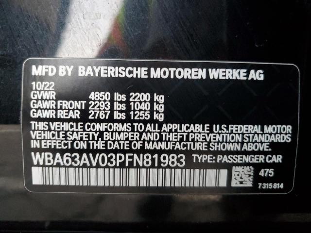 WBA63AV03PFN81983 BMW 430i Gran Coupe