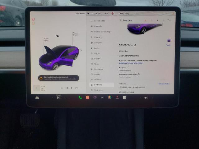  TESLA MODEL 3 2022 Білий