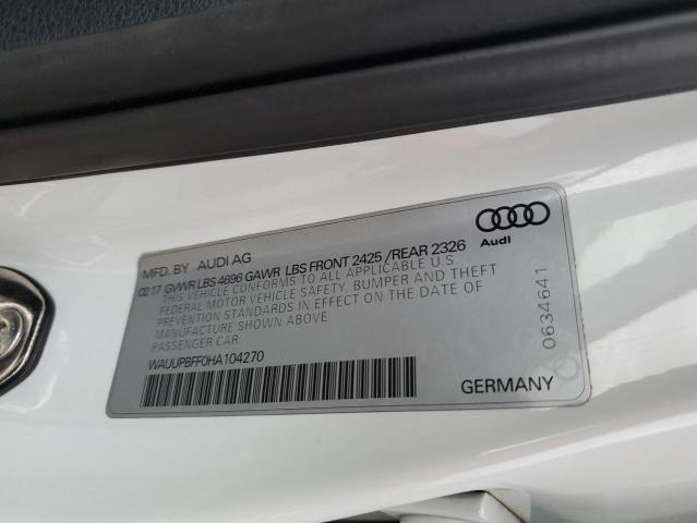 WAUUPBFF0HA104270 | 2017 AUDI A3 E-TRON