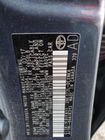2017 TOYOTA CORLLA L L - 2T1BURHE1HC873100