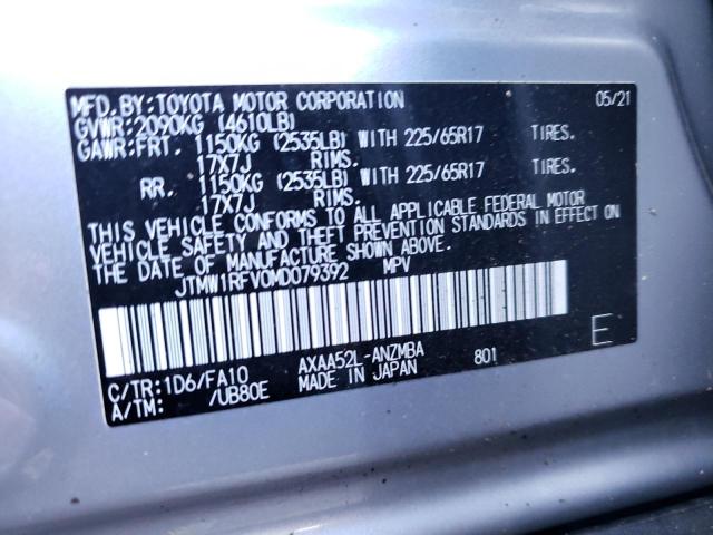 2021 Toyota Rav4 Xle VIN: JTMW1RFV0MD079392 Lot: 40766832