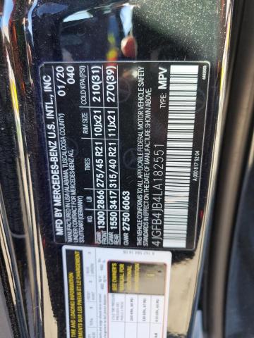 4JGFB4JB4LA182551 Mercedes-Benz GLE 350
