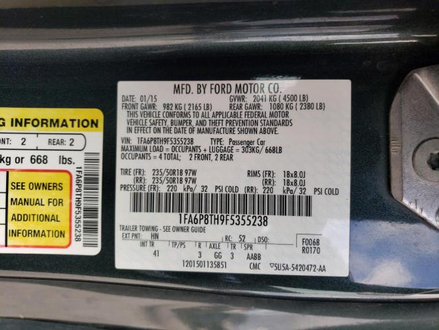 1FA6P8TH9F5355238 Ford MUSTANG