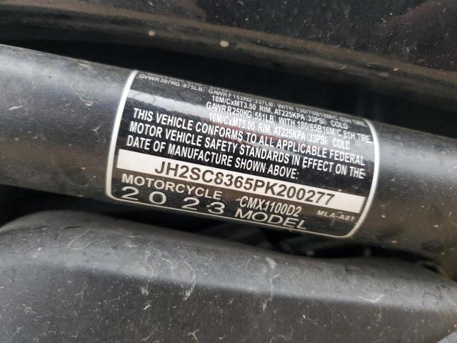 2023 HONDA CMX1100 T - JH2SC8365PK200277