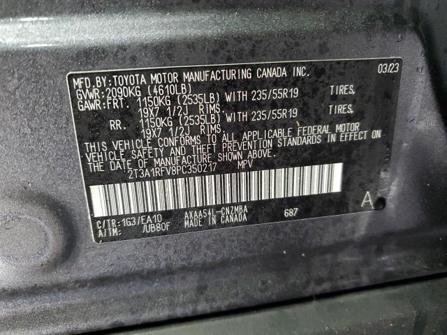 2T3A1RFV8PC350217 | 2023 TOYOTA RAV4 XLE P