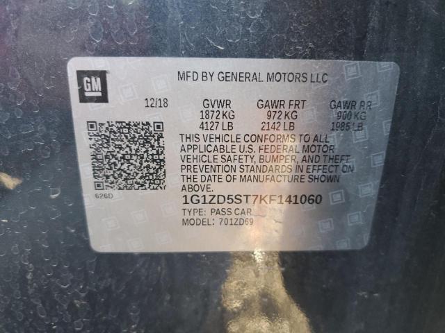2019 CHEVROLET MALIBU LT - 1G1ZD5ST7KF141060